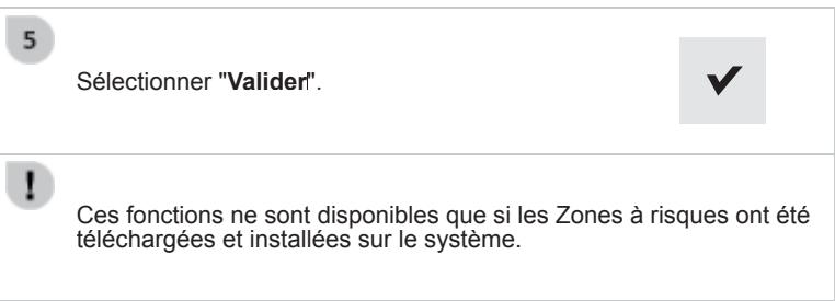 PEUGEOT 308 2 2015 - Paramétrage des alertes Zones à risques / Zones de danger - 2