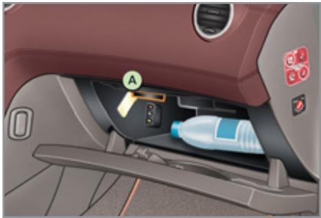 PEUGEOT 308 CC RESTYLISE 2011 - BOÎTE À GANTS VERROUILLABLE ET RÉFRIGÉRABLE - 1