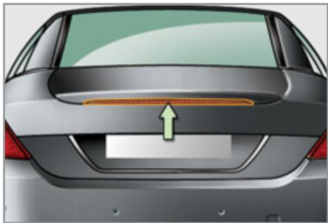 PEUGEOT 308 CC RESTYLISE 2011 - Changement du troisième feu de stop (diodes) - 1