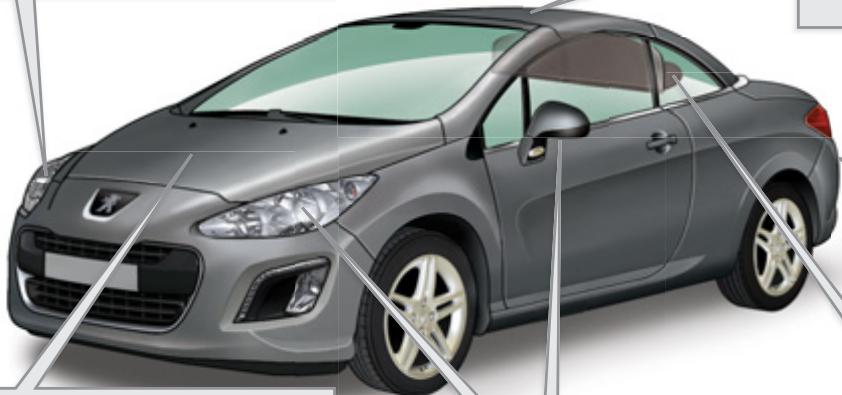 PEUGEOT 308 CC RESTYLISE 2011 - Éclairage directionnel - 1