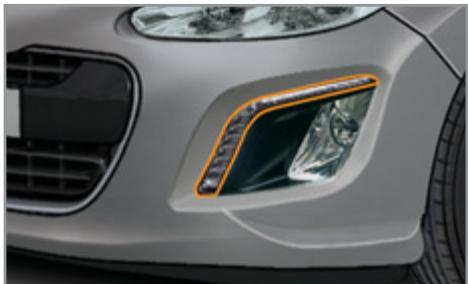 PEUGEOT 308 CC RESTYLISE 2011 - Changement des feux diurnes / de position - 1