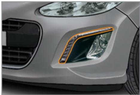 PEUGEOT 308 CC RESTYLISE 2011 - Feux à diodes électroluminescentes - 1