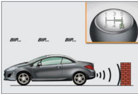 PEUGEOT 308 CC RESTYLISE 2011 - Aide au stationnement arrière - 1