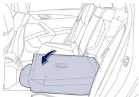 PEUGEOT 508 RXH - Rabattement du siège depuis l'arrête - 2