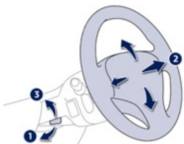 PEUGEOT 508 RXH - Réglage du volant - 1