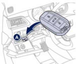 PEUGEOT 508 RXH - Démarriage de secours avec la clé électronique - 2