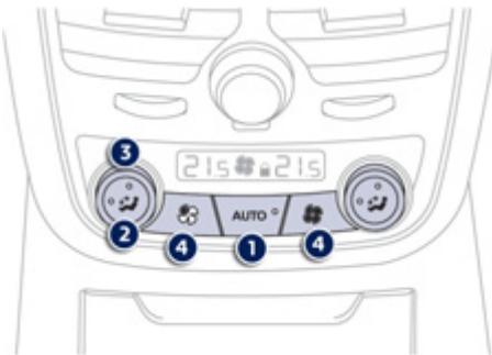 PEUGEOT 508 RXH - Réglage du comport des passagers arrêté - 1