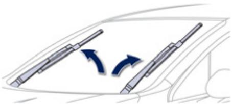 PEUGEOT 508 RXH - Position particulière de l'essuie-vitre avant - 1