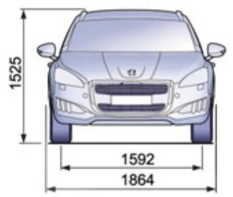 PEUGEOT 508 RXH - Dimensions (en mm) - 1