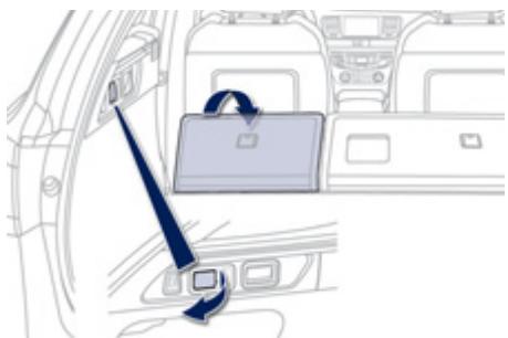 PEUGEOT 508 RXH - Rabattement du siège depuis le coffre - 2