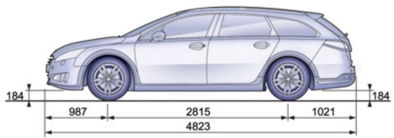PEUGEOT 508 RXH - Dimensions (en mm) - 3