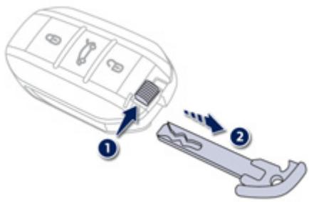 PEUGEOT 508 RXH - Ouverture-fermeture desecours avec la clé électronique - 1