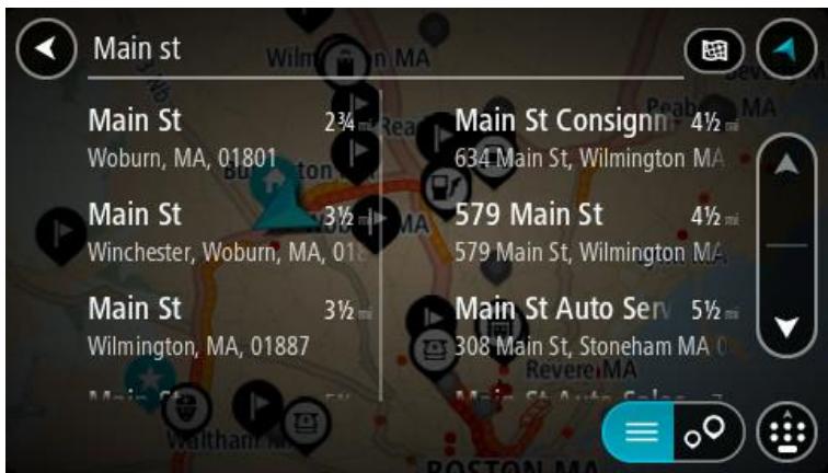 TOMTOM GO 5000 TRUCKER - Utiliser les résultats de la recherche - 2