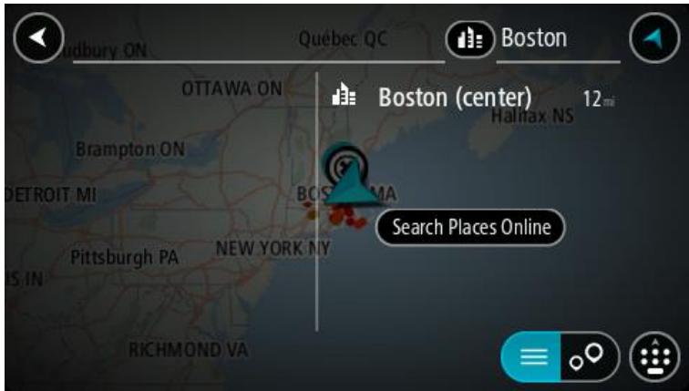 TOMTOM GO 5000 TRUCKER - Planifier un parcours avec un point d'intérêt à l'aide de la fonction de recherche en ligne - 1