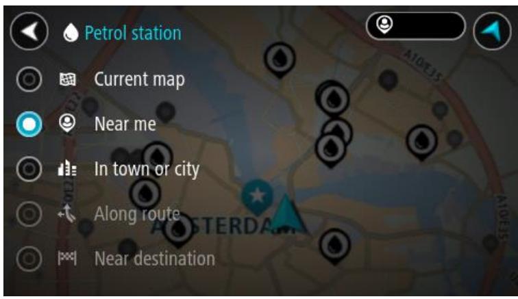 TOMTOM GO 5000 TRUCKER - Sélectionnez Station service. - 5