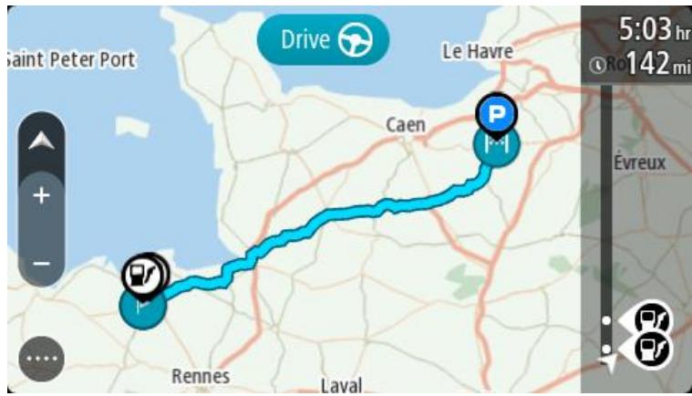 TOMTOM GO 51 - Naviguer à l'aide d'un parcours - 1