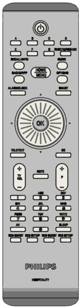 PHILIPS 32HFL7406D - Professional Setup Remote control (22AV8573 optional) - 1