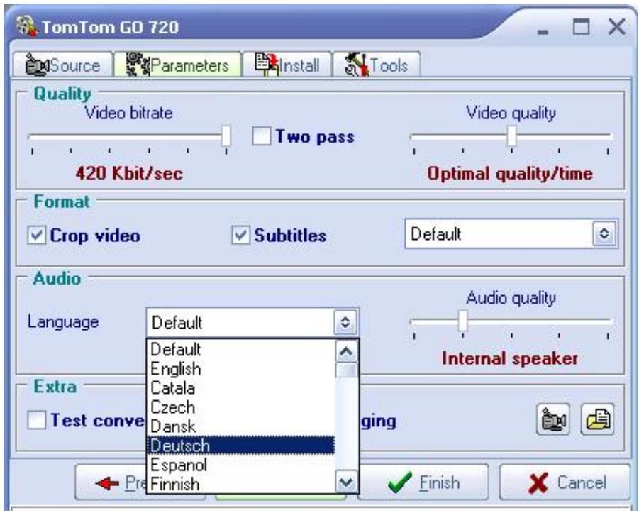 TOMTOM MOBILNOVA MEDIA CENTER - Subtitles and audio tracks - 2