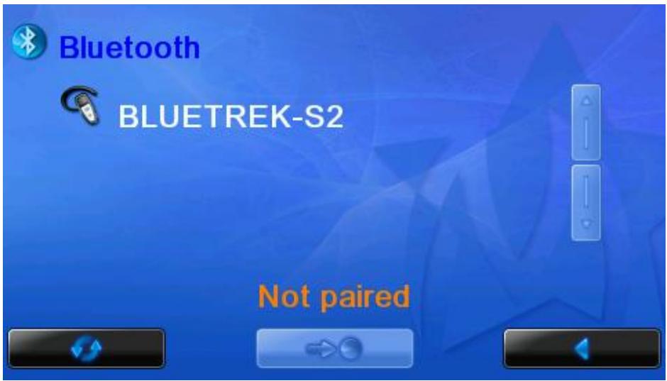 TOMTOM MOBILNOVA MEDIA CENTER - Bluetooth headset pairing procedure - 4