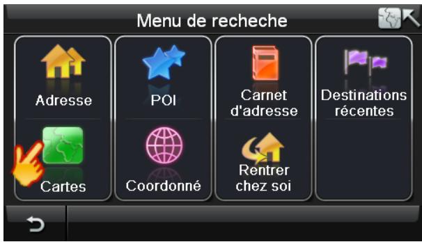 TOMTOM NAVIGATOR 6 - SLECTIONNER un point sur une carte comme destination - 1