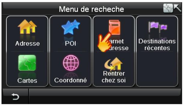TOMTOM NAVIGATOR 6 - Sélectionnez une destination dans le Carnet d'adresse - 1