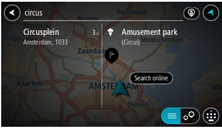 TOMTOM RIDER 400, RIDER 400 PREMIUM - Planifier un parcours avec un point d'intérêt à l'aide de la fonction de recherche en ligne - 1