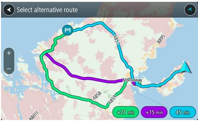 TOMTOM RIDER 400, RIDER 400 PREMIUM - Rechner un parcours alternatif - 1
