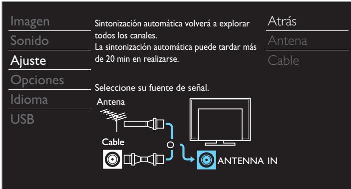 PHILIPS 32PFL4508 - Sintonización automática - 1