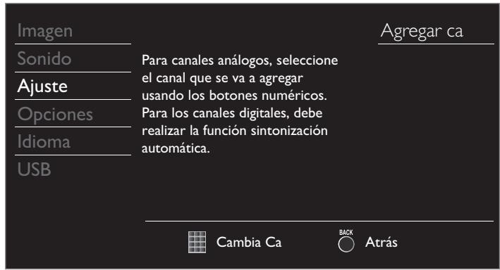 PHILIPS 32PFL4508 - Agregar canales - 1