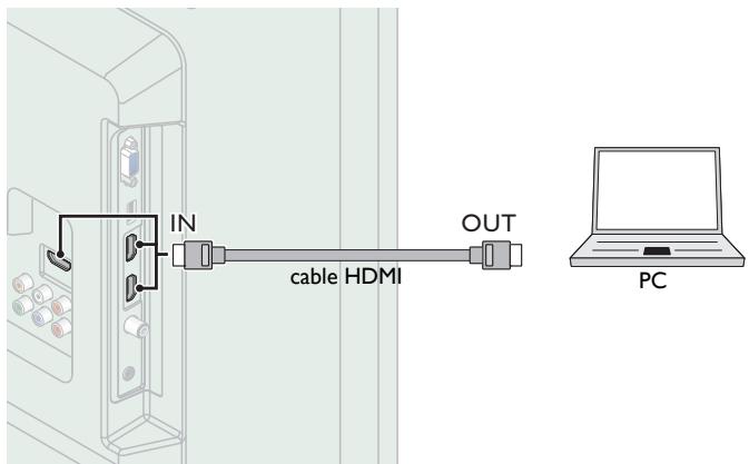 PHILIPS 32PFL4508 - Conexión HDMI - 1