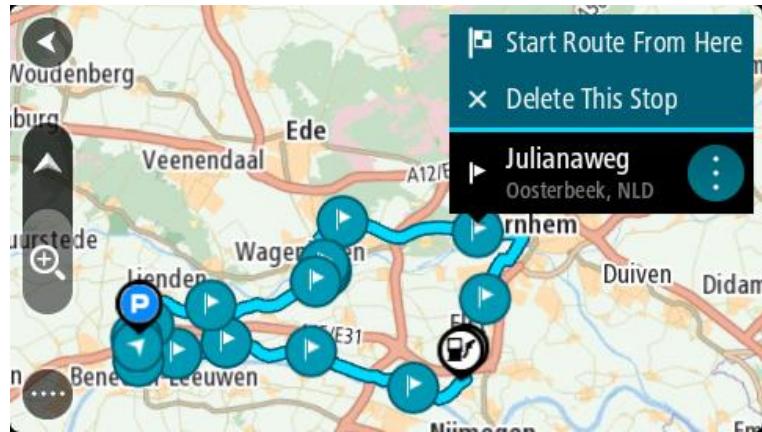 TOMTOM TRUCKER 6000 - Se rendre à un arrêt d'un parcours enregistré - 2