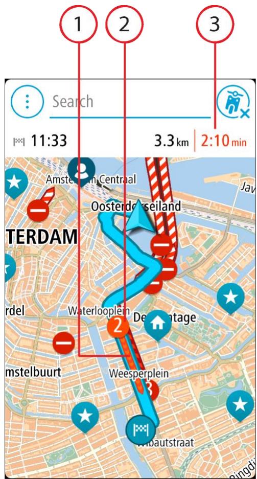 TOMTOM VIO - Consulter le trafic sur la carte - 1