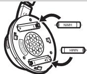PHILIPS SBCHC8560 - Instalowanie/wymiana akumulatorków - 2
