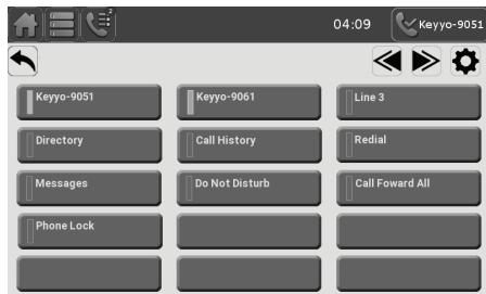 ALCATEL TEMPORIS IP901G - Écran des touches de fonction - 1