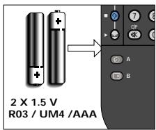 PHILIPS SBCRP421 - INSTALACION LAS PILAS - 1