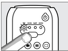 PHILIPS SBCRU545/05B - Verificacion del mando a distancia - 1