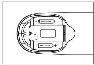 PHILIPS SBCRU660-00U - Installing the batteries - 1