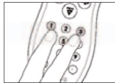 PHILIPS SRU1018 - Manuel indstilling af fjernbetjeningen - 2