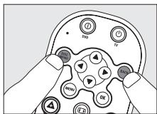 PHILIPS SRU160 - Repor as funções originais do telecomando - 1