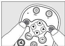 PHILIPS SRU160 - Restoring the original functions of your remote control - 1