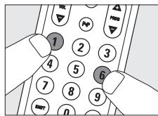 PHILIPS SRU510 - Herstellen van de oorspronkelijke functies van de afstandsbediening - 1