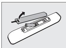 PHILIPS SRU510 - Insertion des piles - 1