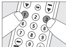 PHILIPS SRU510 - Manuelles Einstellen der Fernbedienung - 2
