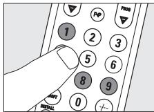 PHILIPS SRU510 - Wiederherstellen der ursprünglichen Funktionen der Fernbedienung - 2