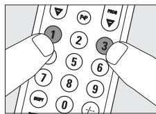PHILIPS SRU520 - Stille inn fjernkontrollen manuelt - 3