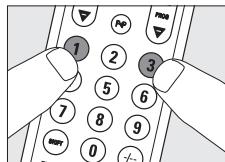 PHILIPS SRU520 - Manuelles Einstellen der Fernbedierung - 3
