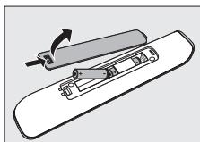 PHILIPS SRU520 - Inzetten van de batterijen - 1
