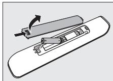 PHILIPS SRU520 - Isætning af batterier - 1