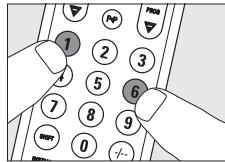 PHILIPS SRU520 - Justere enchetsvalg (Modusknapper) - 2