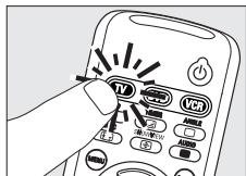 PHILIPS SRU530 - Manuel indstilling af fjernbetjeningen - 2